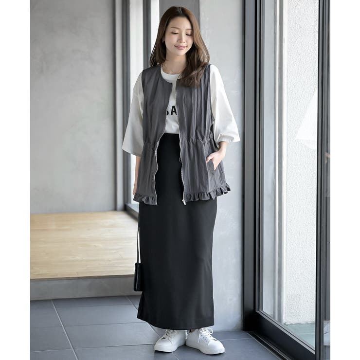 ナイロン裾フリルＺＩＰベスト | rps | 詳細画像2 