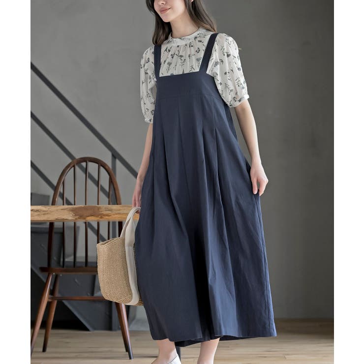 ネイビー | コットンウォッシュサス付パンツ | rps