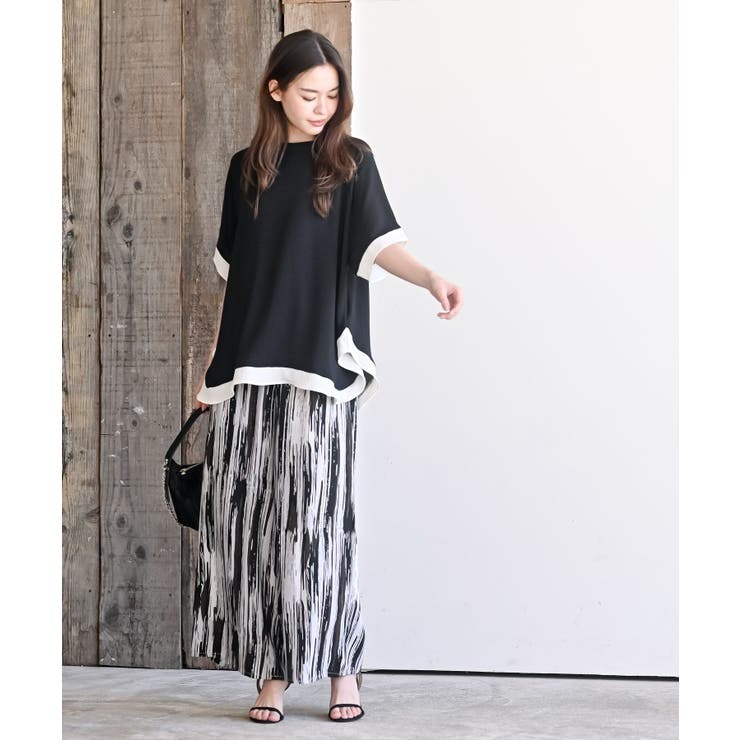 ふちどり配色ブラウス | rps | 詳細画像10 