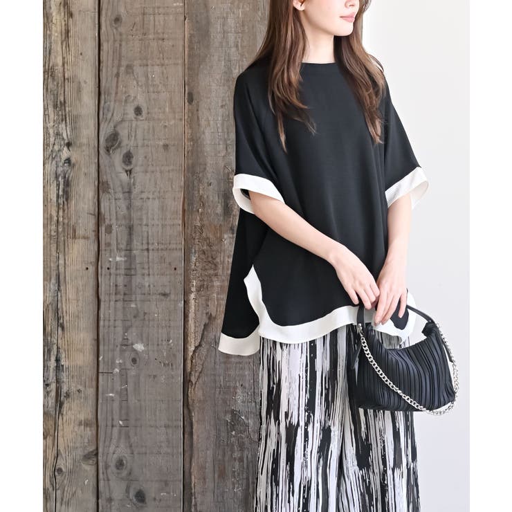 ふちどり配色ブラウス | rps | 詳細画像11 