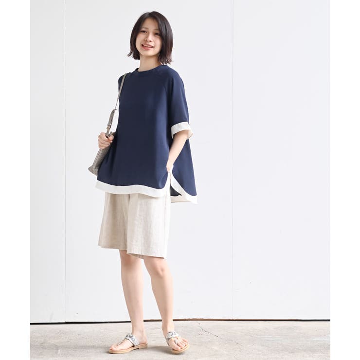 ふちどり配色ブラウス | rps | 詳細画像18 