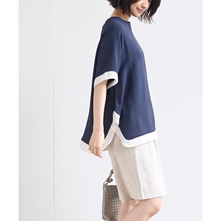 ふちどり配色ブラウス | rps | 詳細画像19 