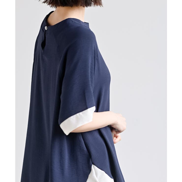 ふちどり配色ブラウス | rps | 詳細画像23 