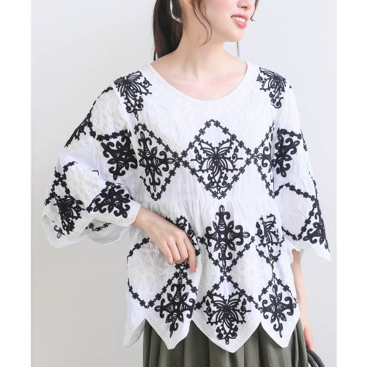 オリエンタル刺繍ブラウス | rps | 詳細画像6 