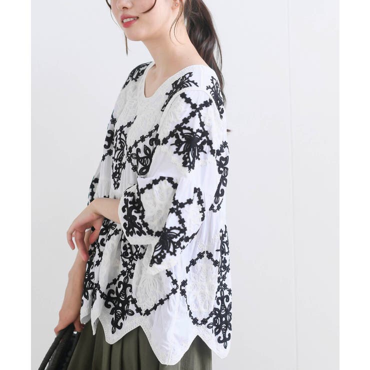 オリエンタル刺繍ブラウス | rps | 詳細画像7 