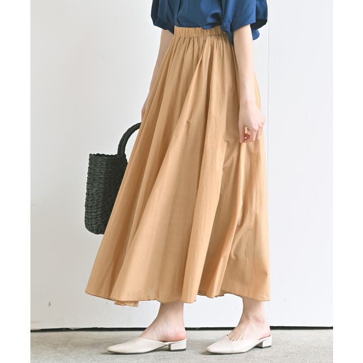 Dマスタード | コットンマキシフレアースカート | rps