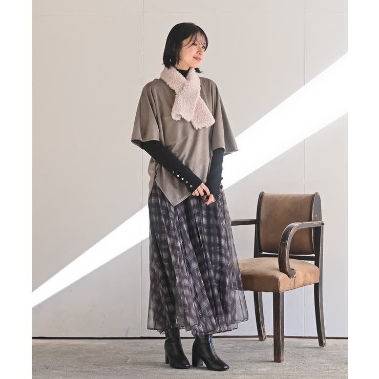 アシンメトリースエードポンチプルオーバー | rps | 詳細画像10 