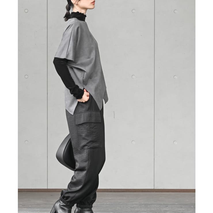 アシンメトリースエードポンチプルオーバー | rps | 詳細画像14 