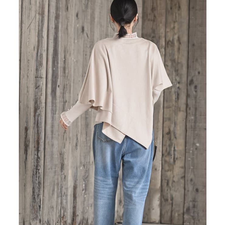 アシンメトリースエードポンチプルオーバー | rps | 詳細画像21 