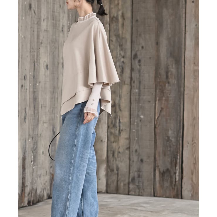 アシンメトリースエードポンチプルオーバー | rps | 詳細画像22 