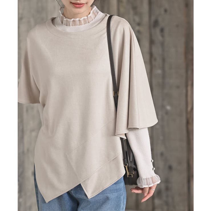 アシンメトリースエードポンチプルオーバー | rps | 詳細画像23 