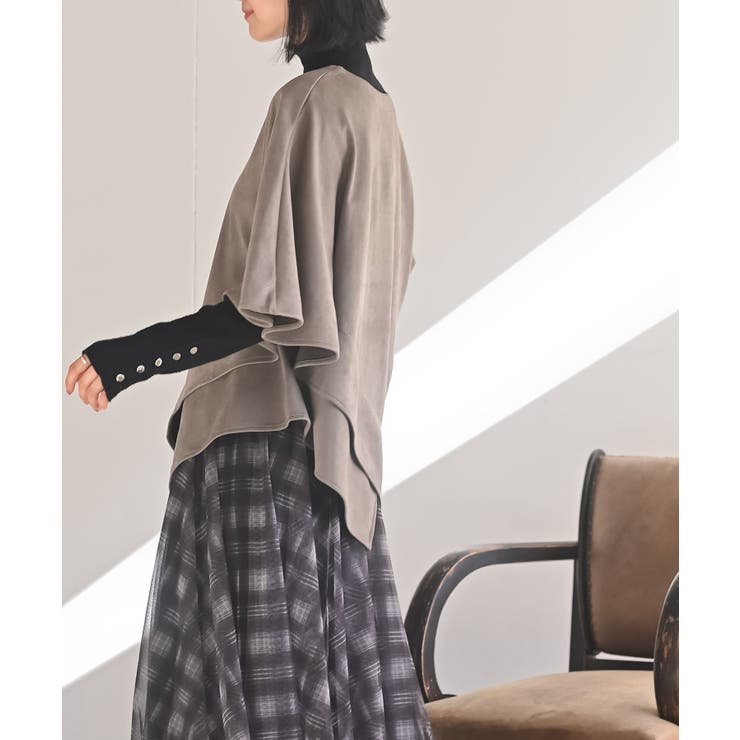 アシンメトリースエードポンチプルオーバー | rps | 詳細画像3 