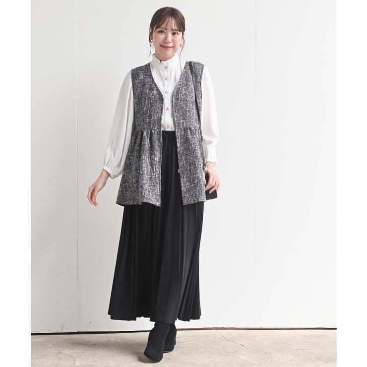 多釦ハイネックブラウス | rps | 詳細画像12 