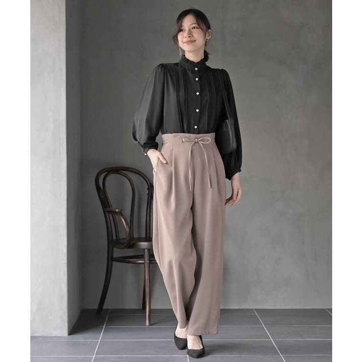 多釦ハイネックブラウス | rps | 詳細画像13 