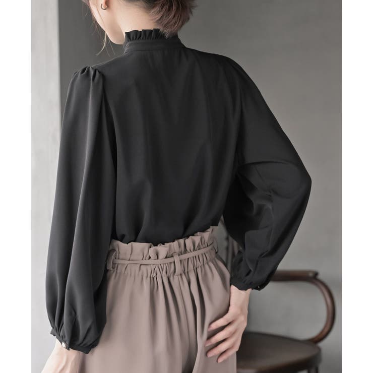 多釦ハイネックブラウス | rps | 詳細画像19 