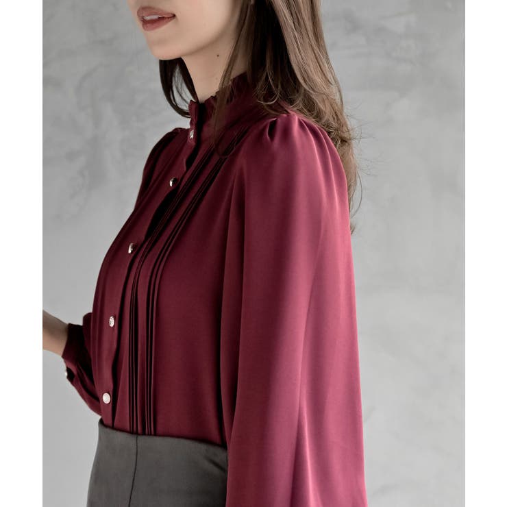 多釦ハイネックブラウス | rps | 詳細画像27 