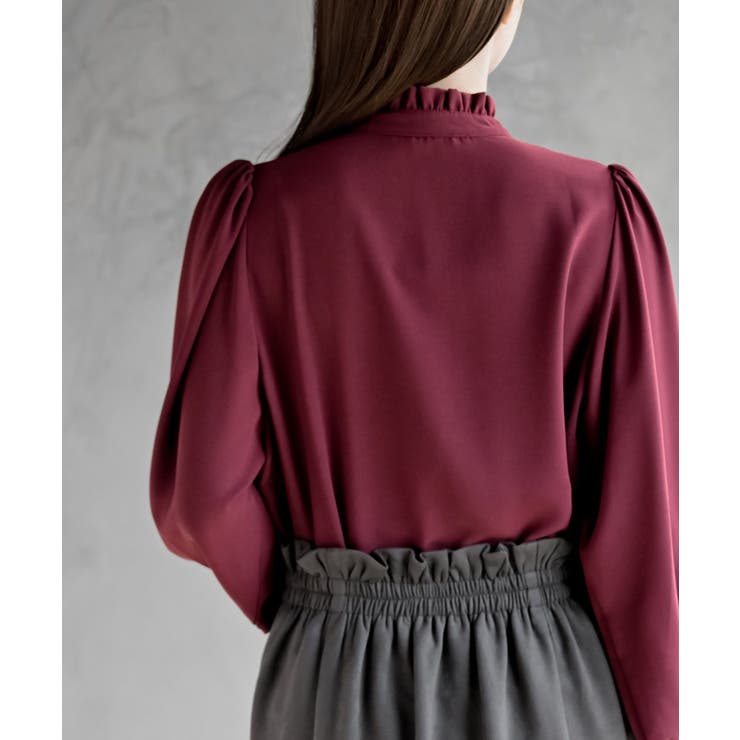 多釦ハイネックブラウス | rps | 詳細画像28 