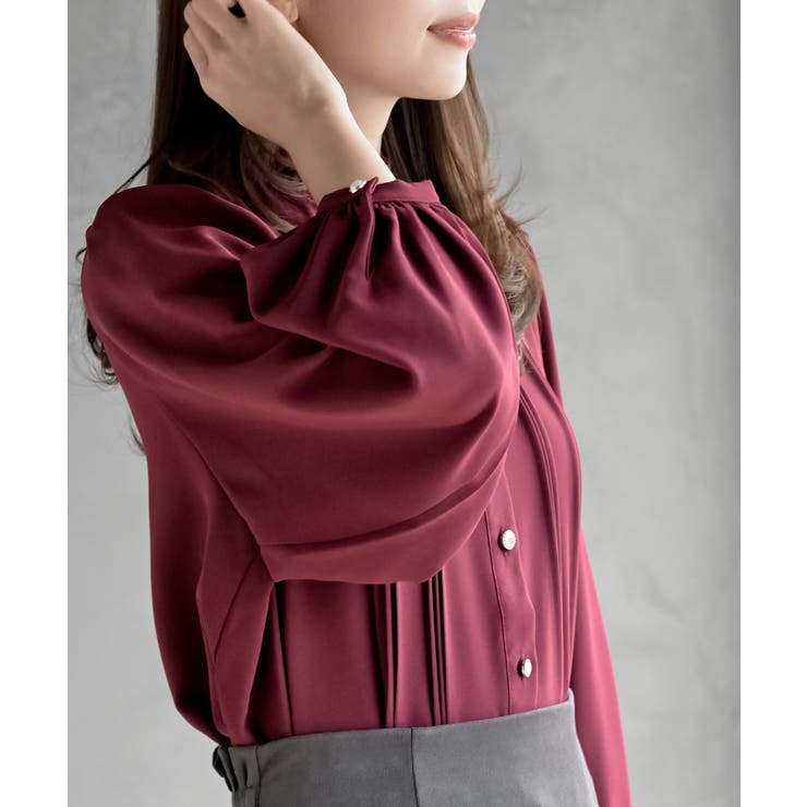 多釦ハイネックブラウス | rps | 詳細画像29 