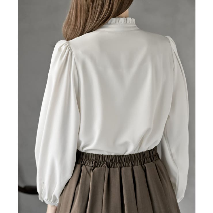 多釦ハイネックブラウス | rps | 詳細画像8 