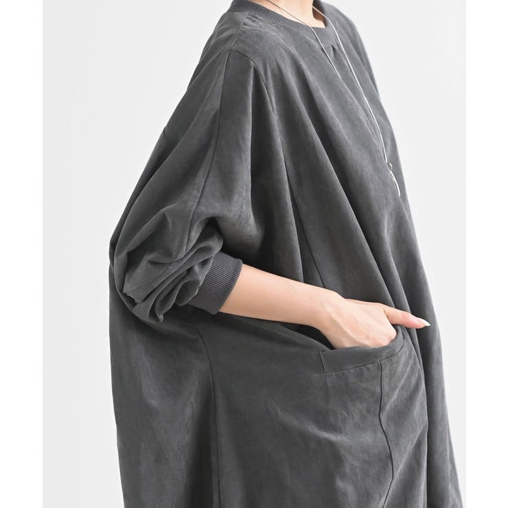 ピーチ起毛リブ使いゆったりチュニック | rps | 詳細画像11 