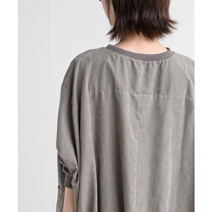 ピーチ起毛リブ使いゆったりチュニック | rps | 詳細画像24 