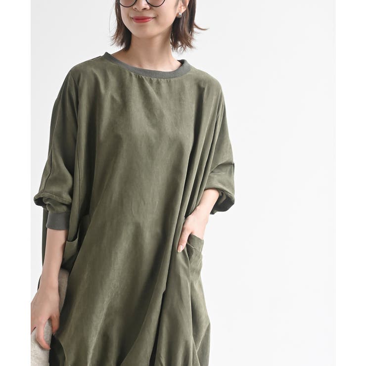 ピーチ起毛リブ使いゆったりチュニック | rps | 詳細画像6 