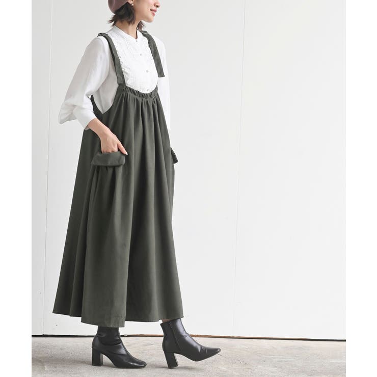 カーキ | ツイルコールアウトポケットジャンスカ | rps