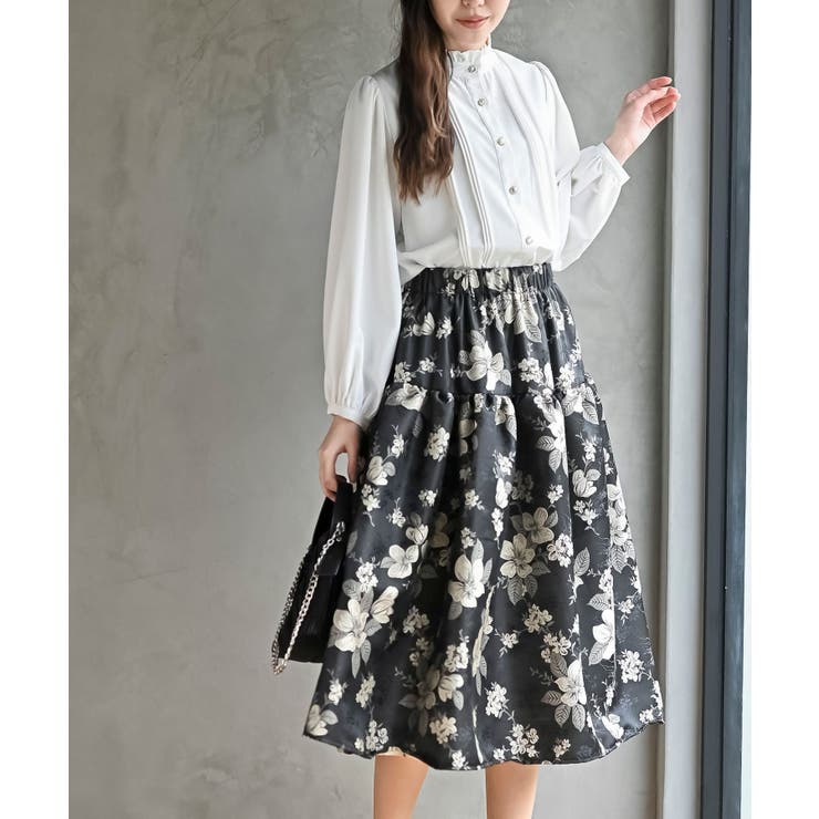 フラワージャガードフレアースカート | rps | 詳細画像14 