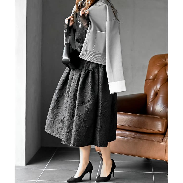 フラワージャガードフレアースカート | rps | 詳細画像3 