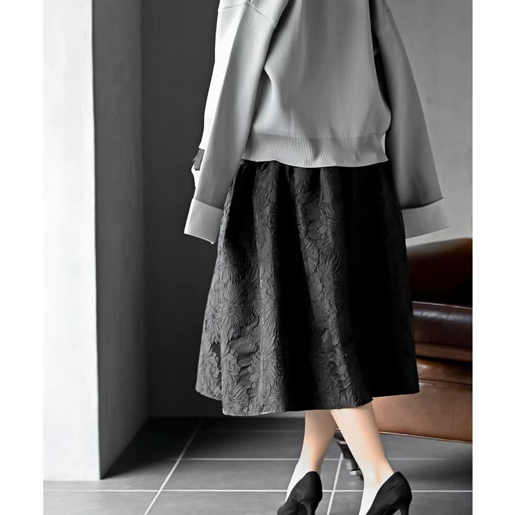 フラワージャガードフレアースカート | rps | 詳細画像4 