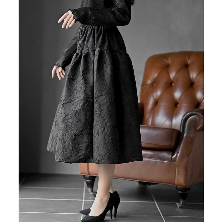 フラワージャガードフレアースカート | rps | 詳細画像6 