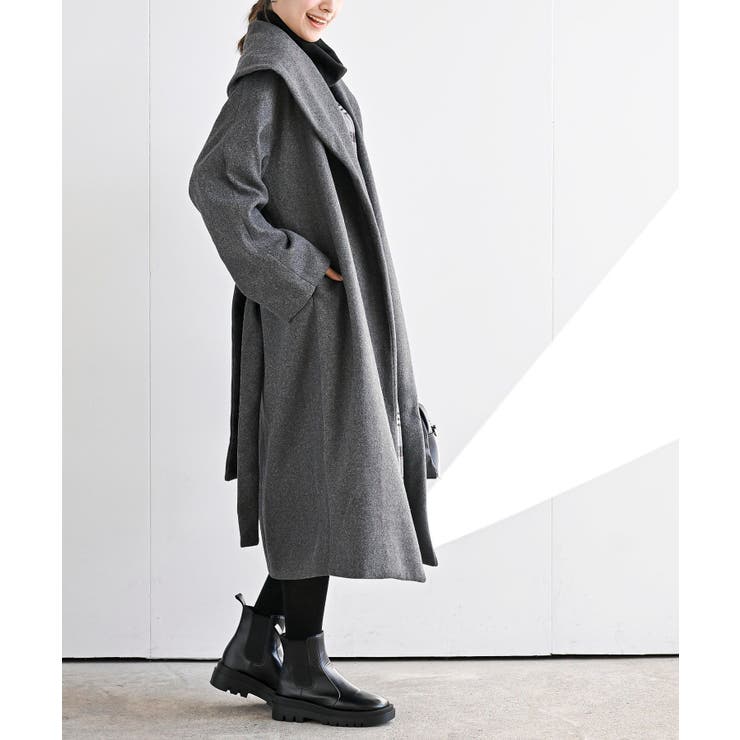 ショールカラーロングコート[品番：RPSW0002230]｜rps（アールピーエス