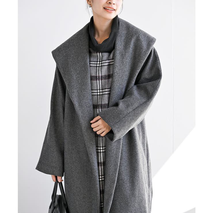 ショールカラーロングコート[品番：RPSW0002230]｜rps（アールピーエス