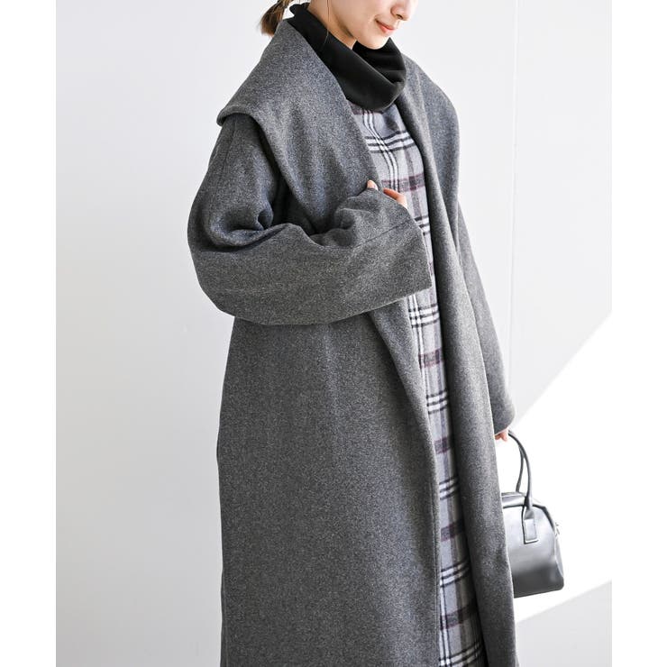 ショールカラーロングコート[品番：RPSW0002230]｜rps（アールピーエス