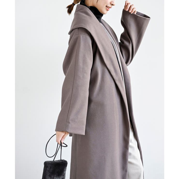 ショールカラーロングコート[品番：RPSW0002230]｜rps（アールピーエス