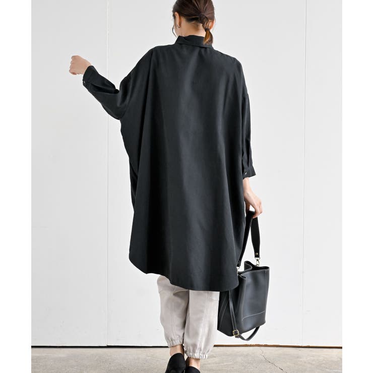 ピーチ起毛ドルマンシャツワンピース | rps | 詳細画像12 