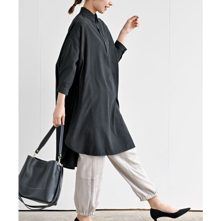 ピーチ起毛ドルマンシャツワンピース | rps | 詳細画像13 