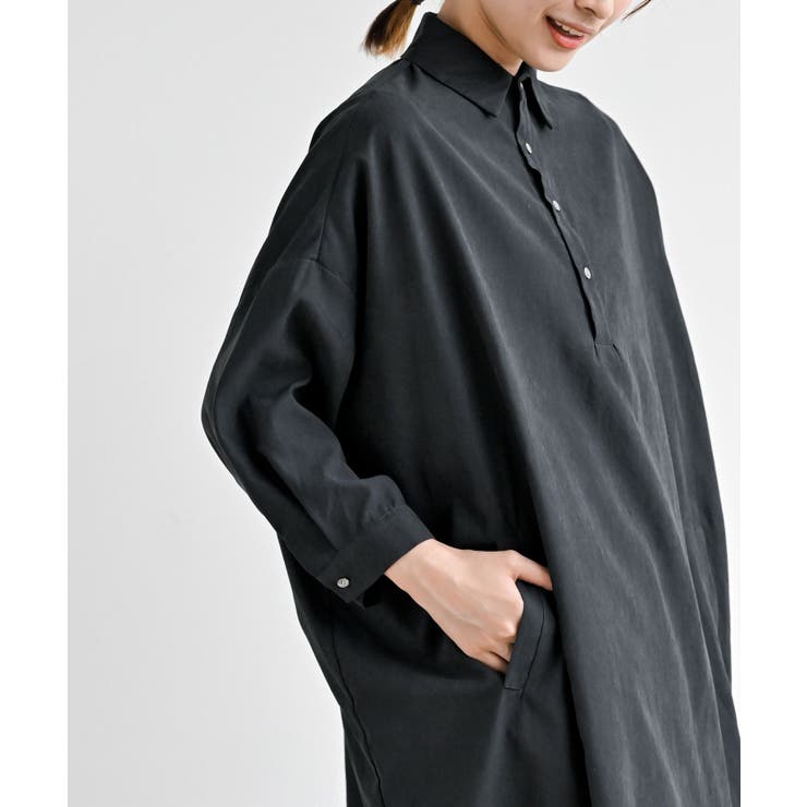 ピーチ起毛ドルマンシャツワンピース | rps | 詳細画像15 