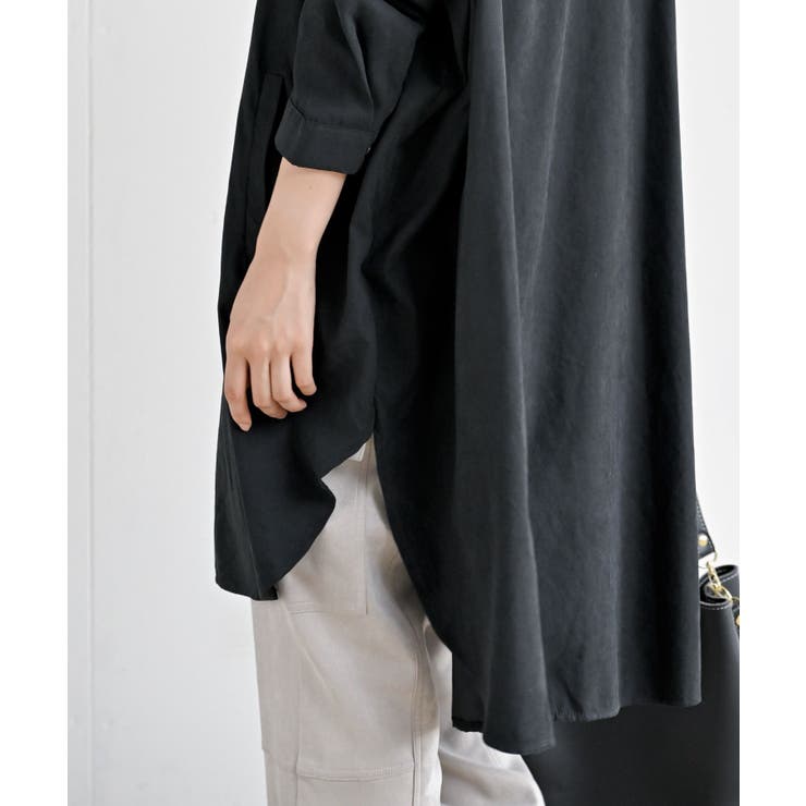 ピーチ起毛ドルマンシャツワンピース | rps | 詳細画像17 