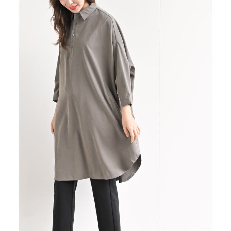 ピーチ起毛ドルマンシャツワンピース | rps | 詳細画像19 