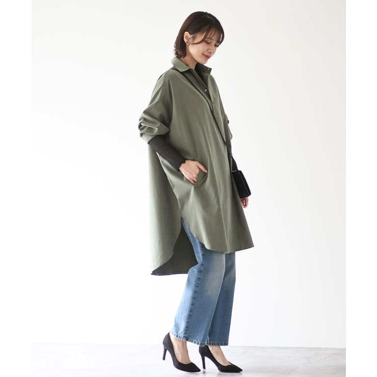 ピーチ起毛ドルマンシャツワンピース | rps | 詳細画像2 