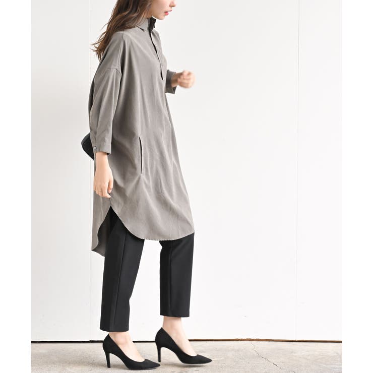 ピーチ起毛ドルマンシャツワンピース | rps | 詳細画像21 