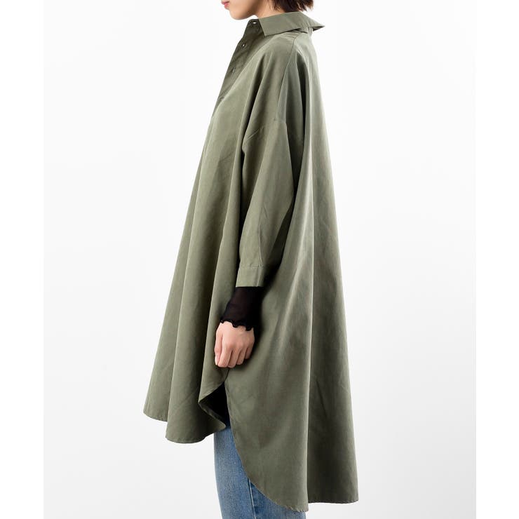 ピーチ起毛ドルマンシャツワンピース | rps | 詳細画像27 