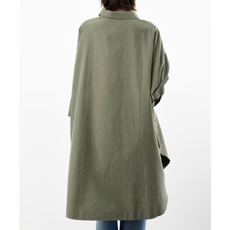 ピーチ起毛ドルマンシャツワンピース | rps | 詳細画像28 