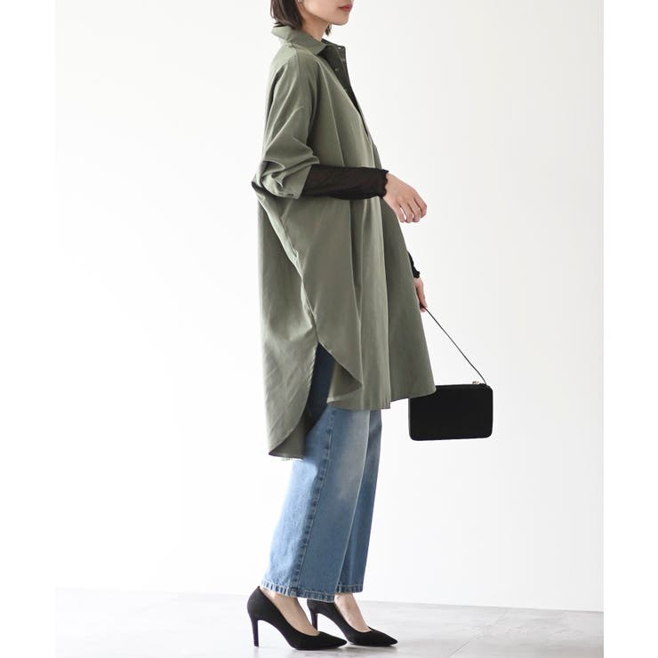 ピーチ起毛ドルマンシャツワンピース | rps | 詳細画像4 