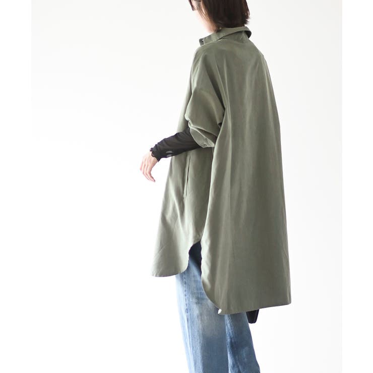 ピーチ起毛ドルマンシャツワンピース | rps | 詳細画像6 