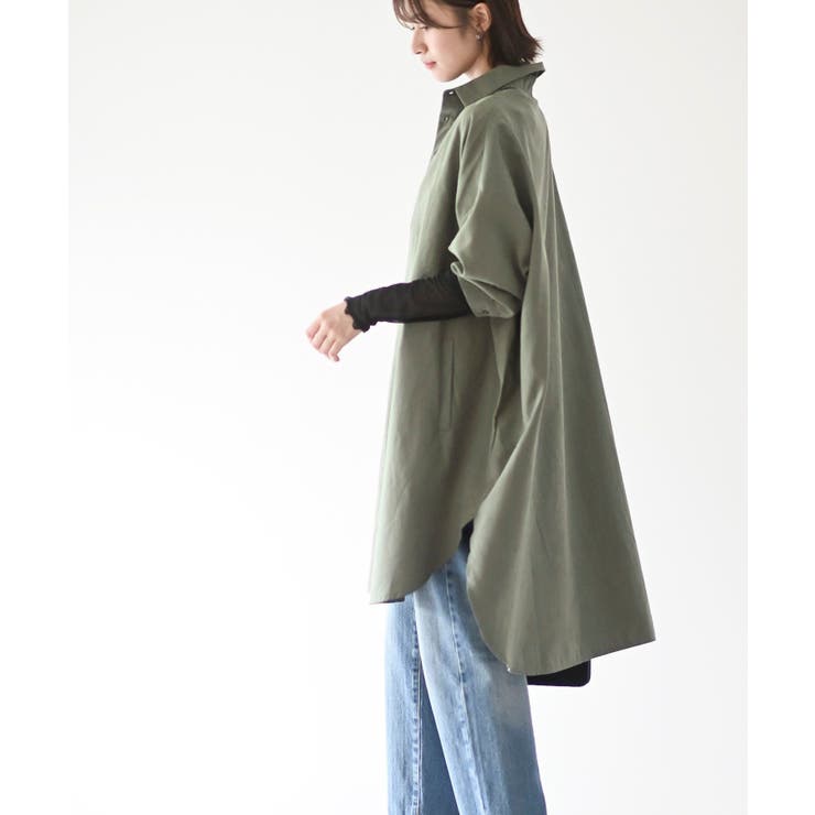 ピーチ起毛ドルマンシャツワンピース | rps | 詳細画像8 