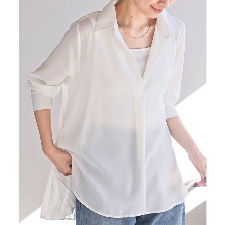 ＢＡＣＫプリーツスキッパーブラウス | rps | 詳細画像1 