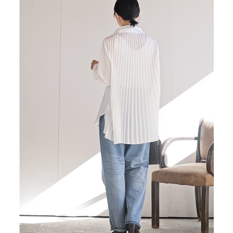 ＢＡＣＫプリーツスキッパーブラウス | rps | 詳細画像4 