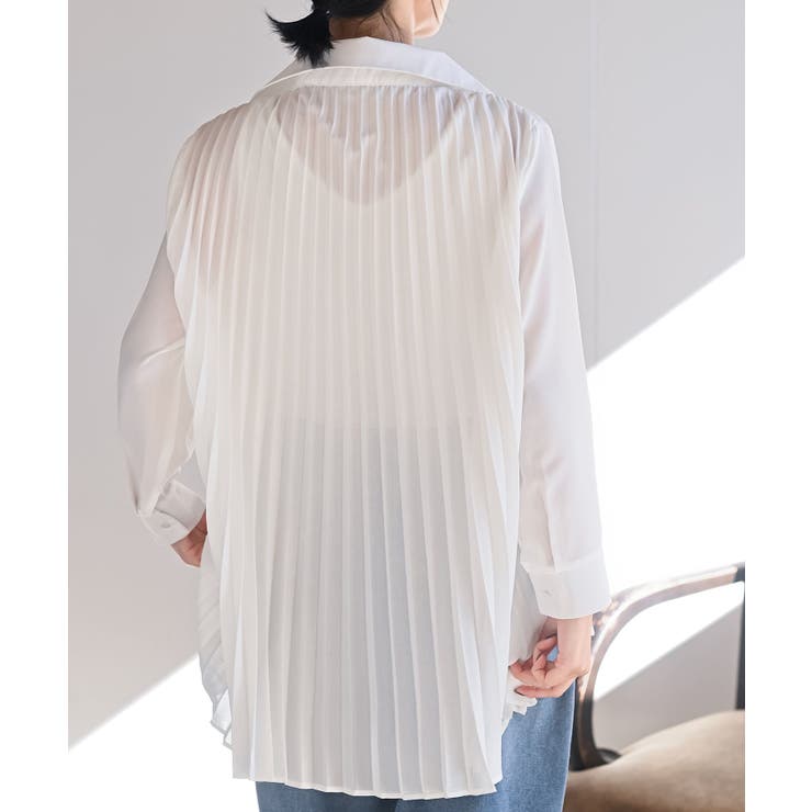 ＢＡＣＫプリーツスキッパーブラウス | rps | 詳細画像8 